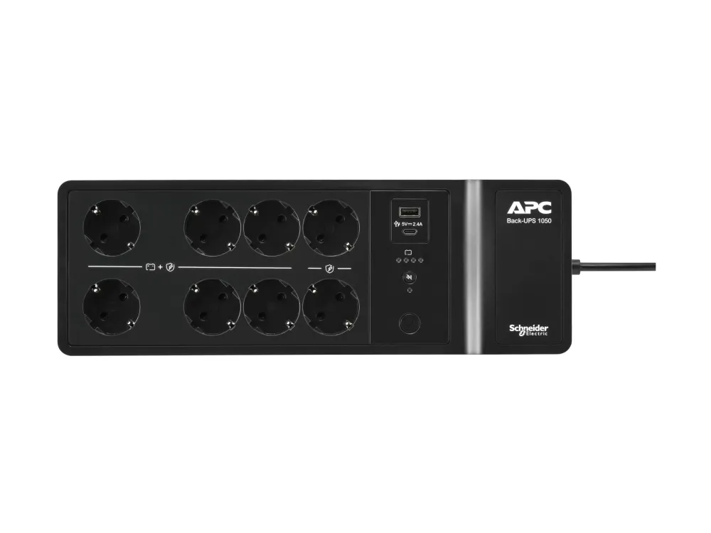 APC Back-UPS - UPS (vægmonterbar/overflademonterbar) - AC 230 V - 600 Watt - 1050 VA - output-stikforbindelser: 10