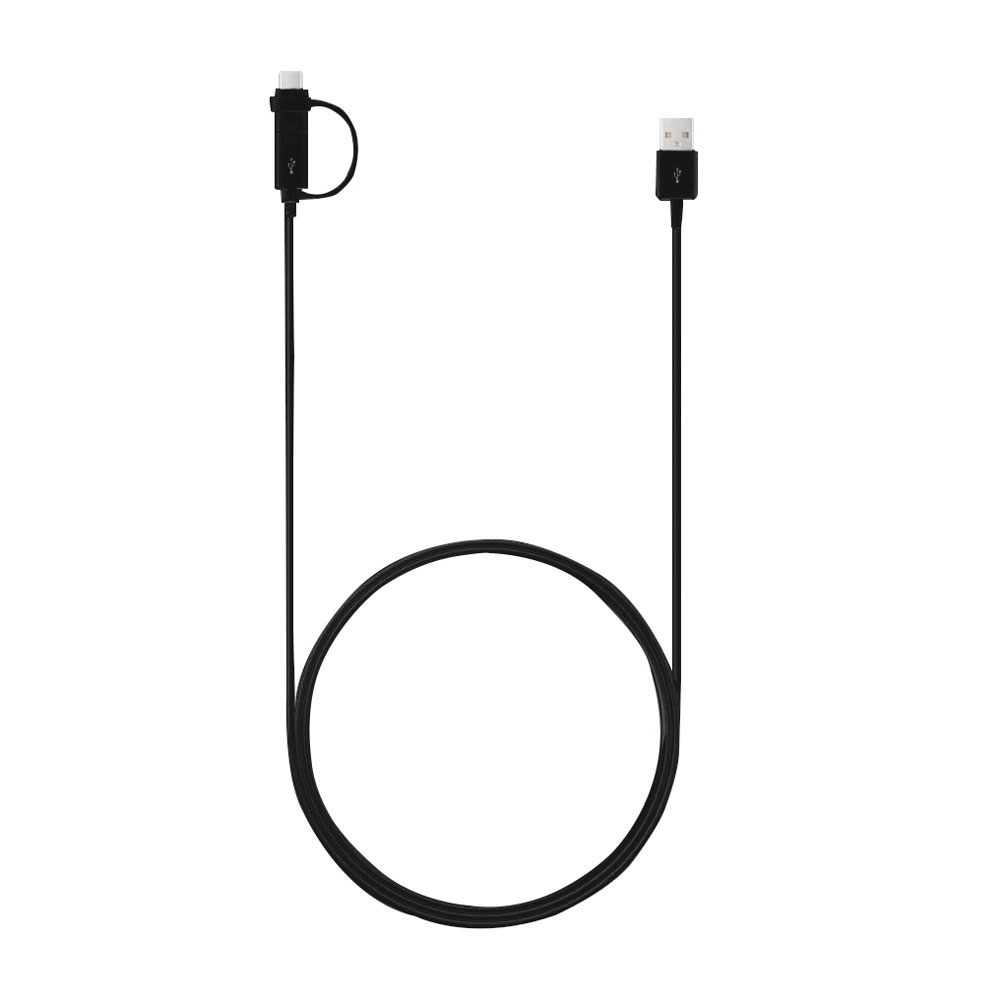 (1.5m) Combo 2in1 USB C   Micro USB Ladekabel Datenkabel (EP-DG930DBEGWW) - Schwarz