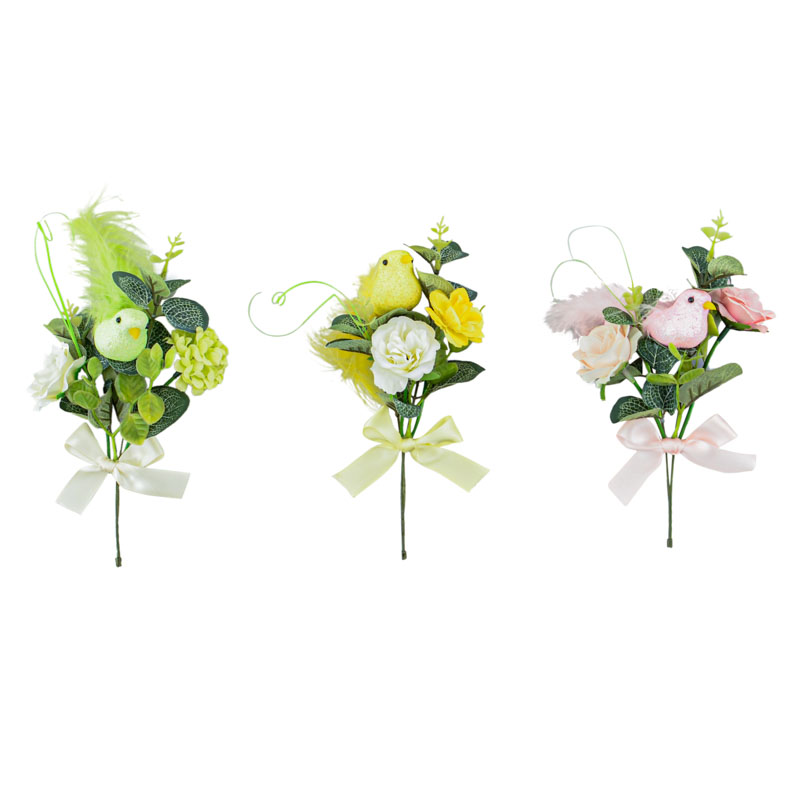 Mini bouquet oiseau et eucalyptus