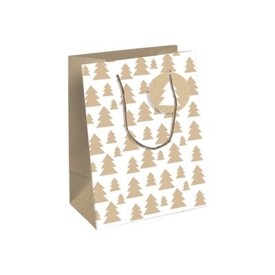 Clairefontaine Lovely Home Green Medium - Sac cadeau blanc - 21,5 cm x 10,2 cm x 25,3 cm