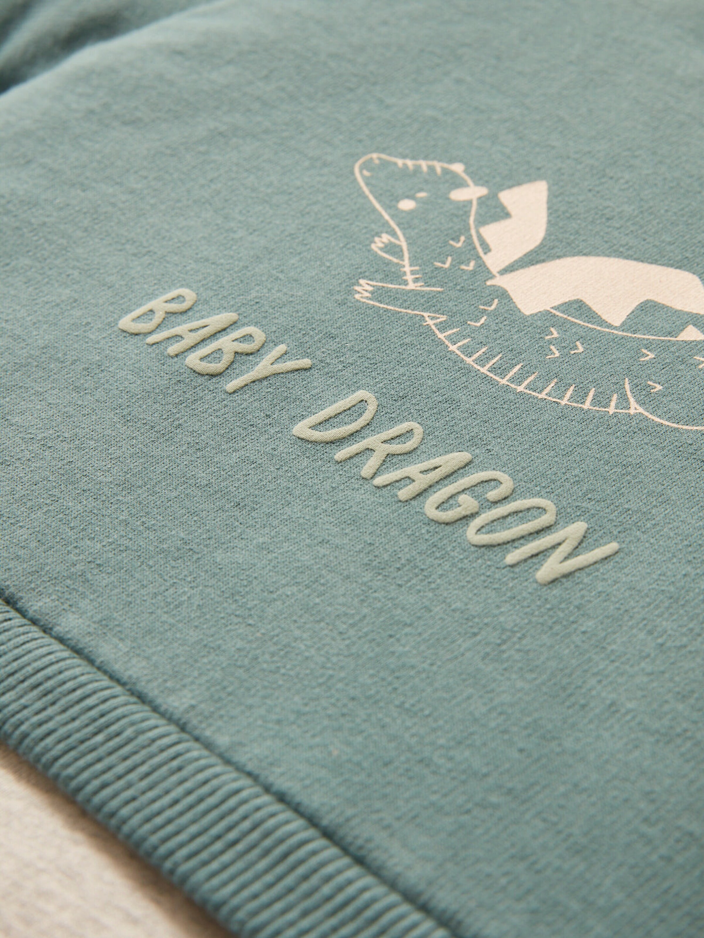 Vertbaudet Baby Wickelauflagen-Set DRACHE weiß bedruckt