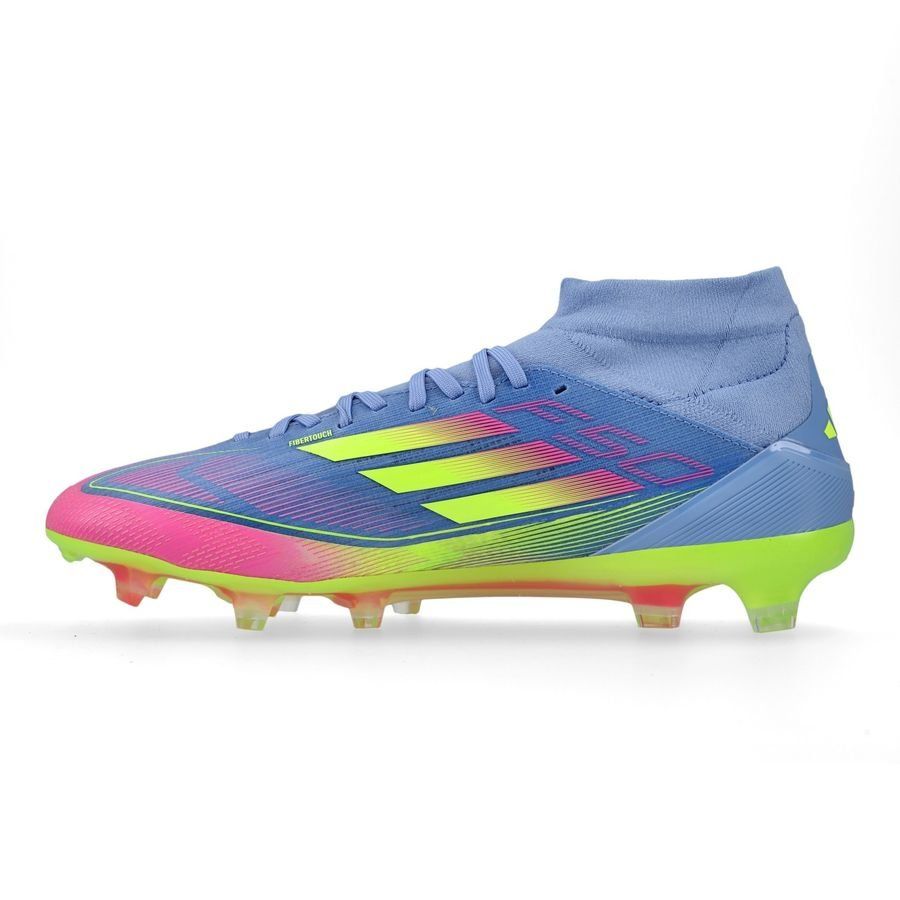 adidas F50 Pro Mid FG Celestial Victory - Blue Fusion/Lucid Lemon/Lucid Pink Femme