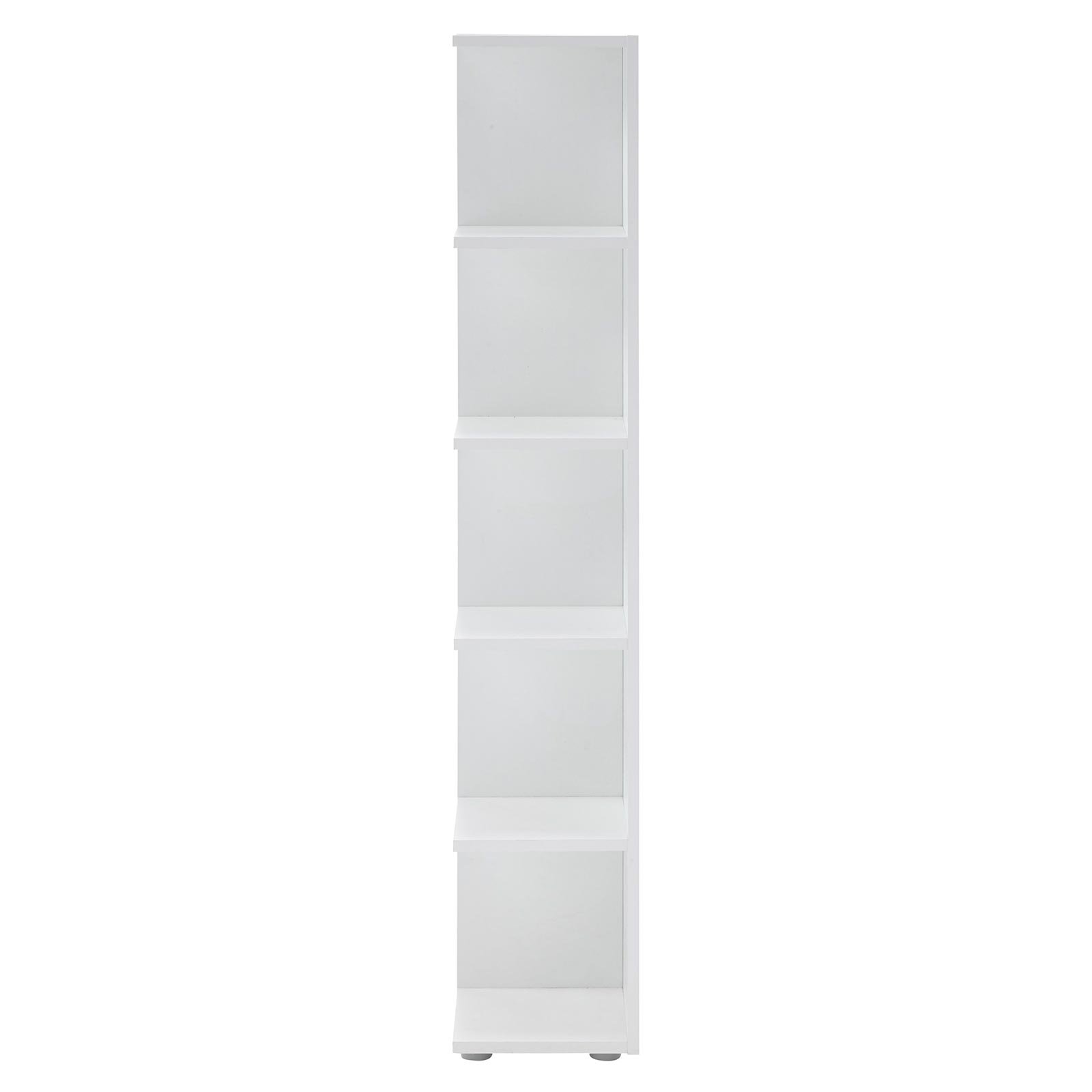 Eckregal - weiß - 142 cm hoch