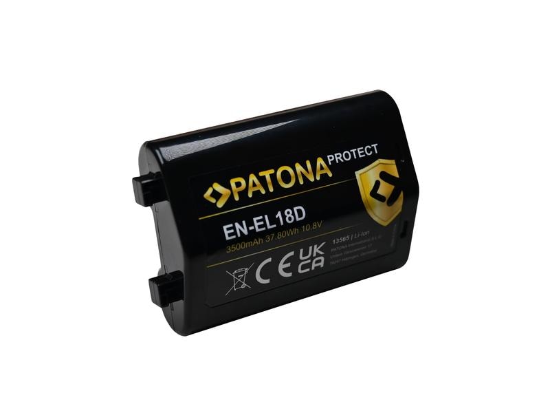 Patona Digitalkamera-Akku EN-EL18D Akku für Nikon Z9 D6 EN-EL18D mit hochwertigen LG-Zellen