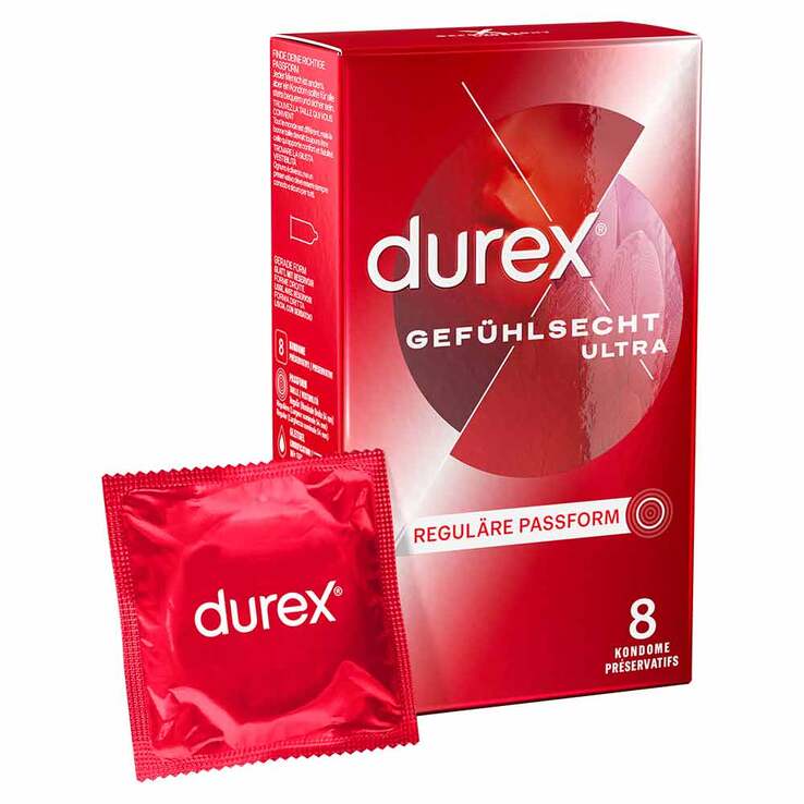 durex® Gefühlsecht Ultra Kondome, 8 St