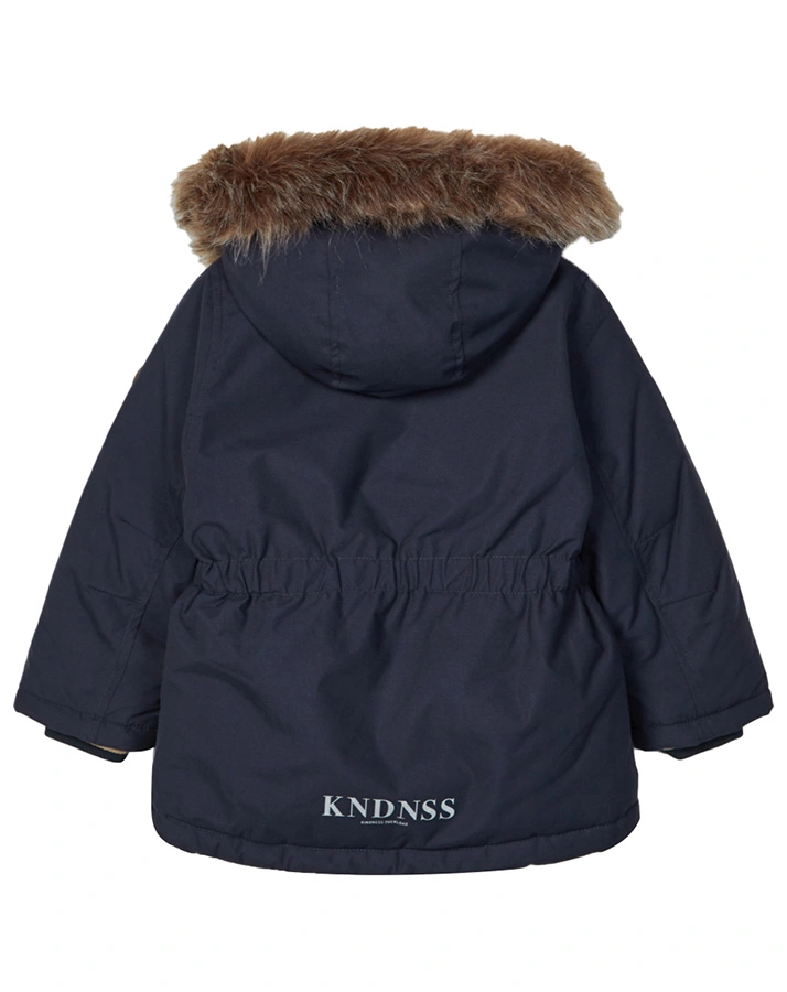 Winter-Parka NMFMIBIS mit Kunstfellbesatz in dunkelblau