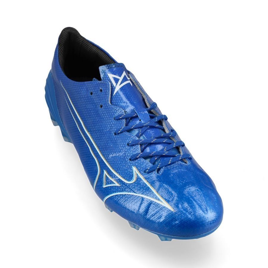 Mizuno Alpha Elite FG/AG Mugen - Bleu/Blanc/Doré