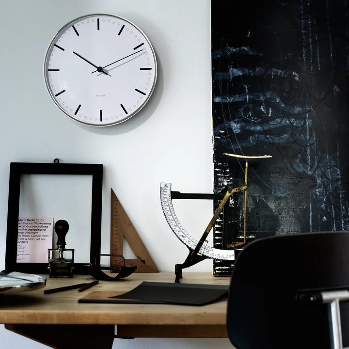 Rosendahl - AJ City Hall Wanduhr, Ø 21 cm
