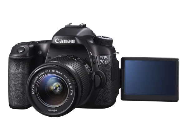 Canon EOS 70D - Digitalkamera - SLR - 20.2 MP - APS-C - 1080p - 3x optisk zoom EF-S 18-55 mm IS STM objektiv - Wireless LAN