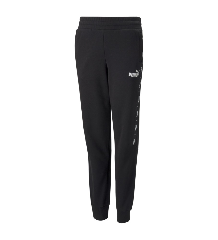 Calça juvenil Puma Essential Tape, preta