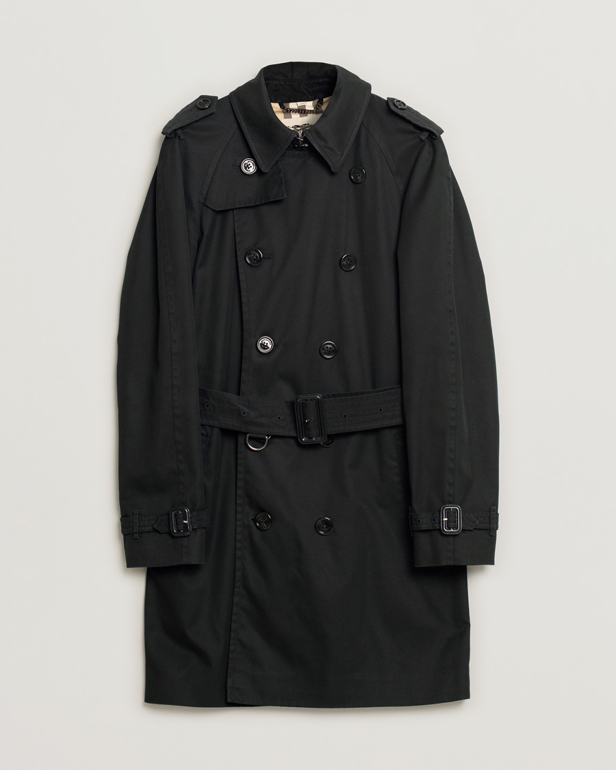 Burberry Mid-length Kensington Trench Black 50