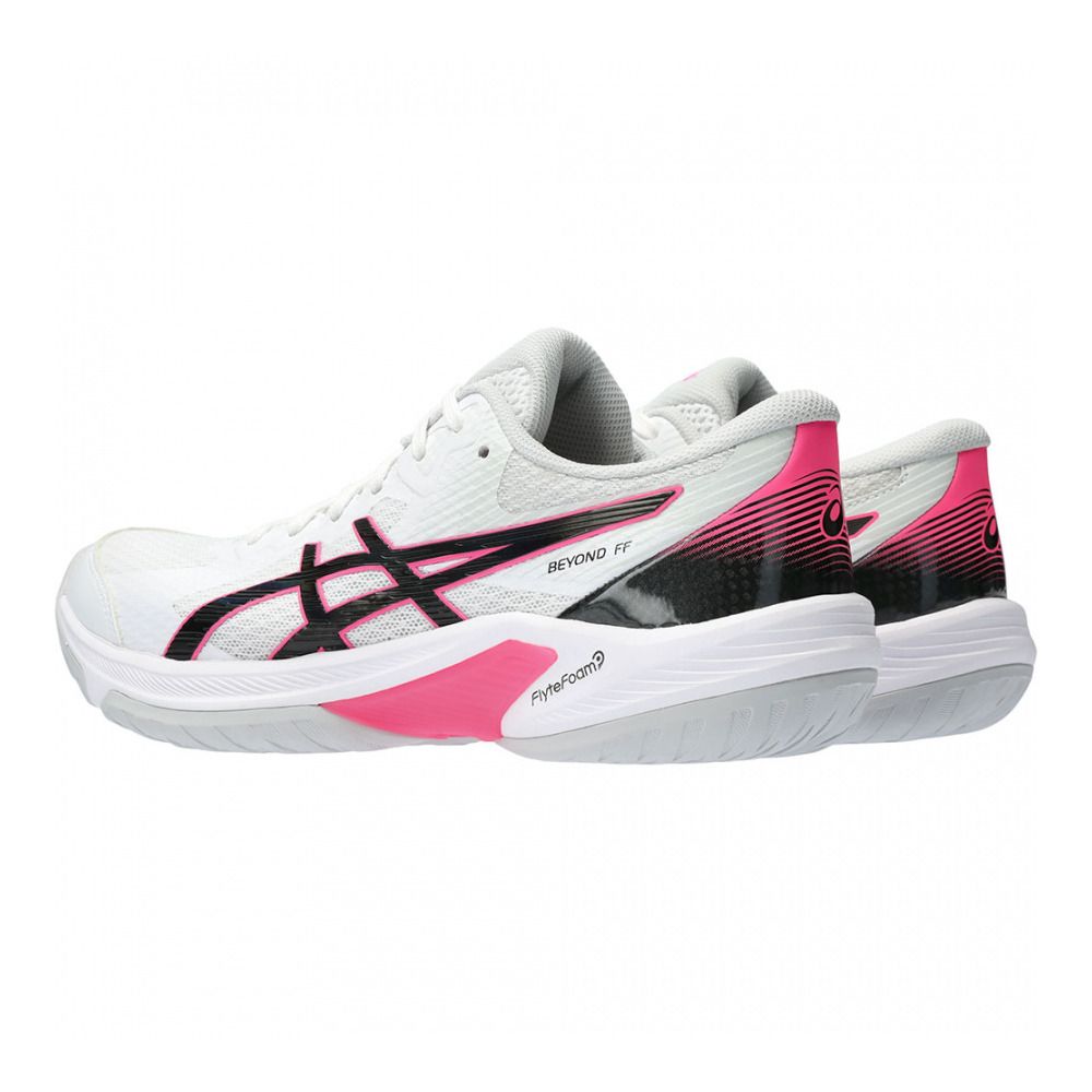 Asics BEYOND FF - Chaussures handball Femme white/hot pink