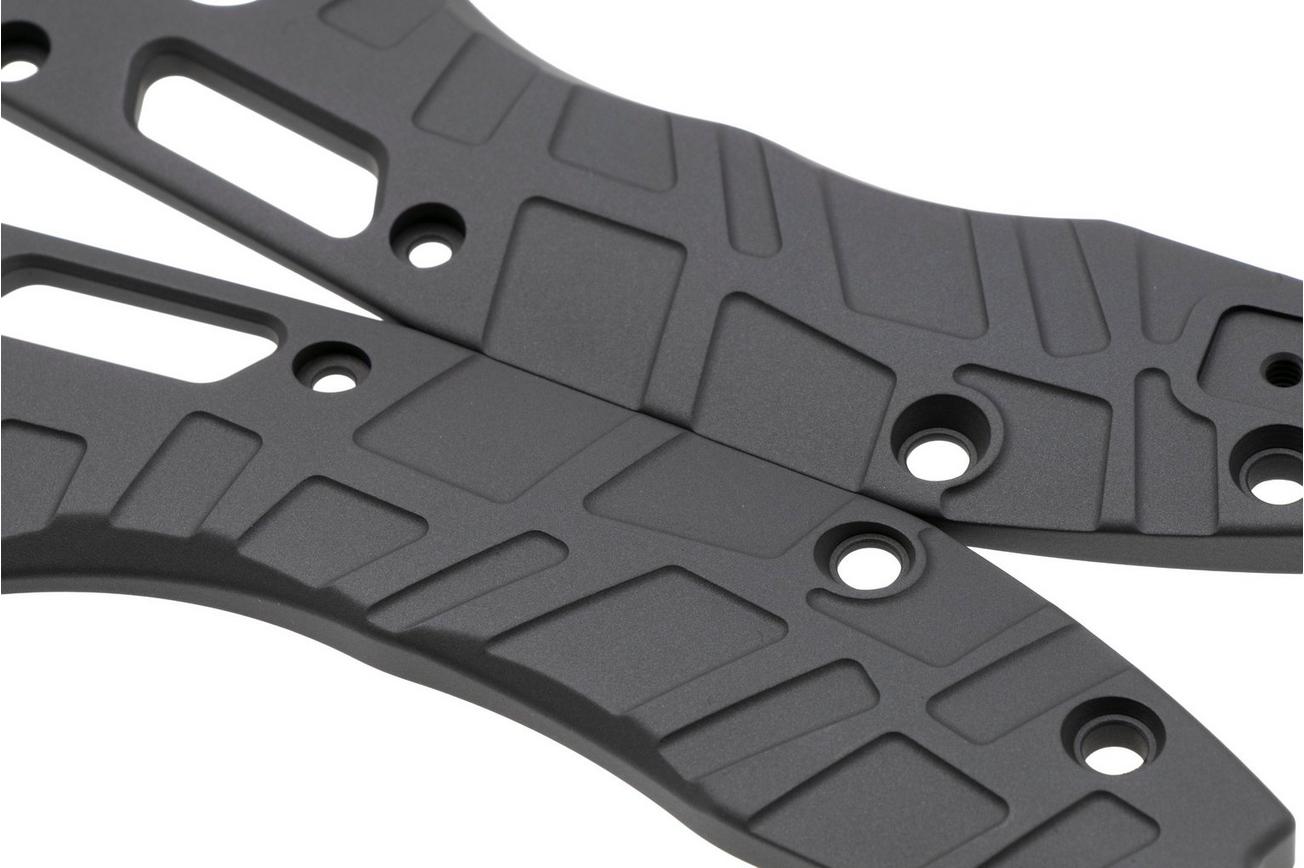 Lex Custom Microtech Stitch Scales V2 MS2TH234, Gray Titanium, handgreepschalen