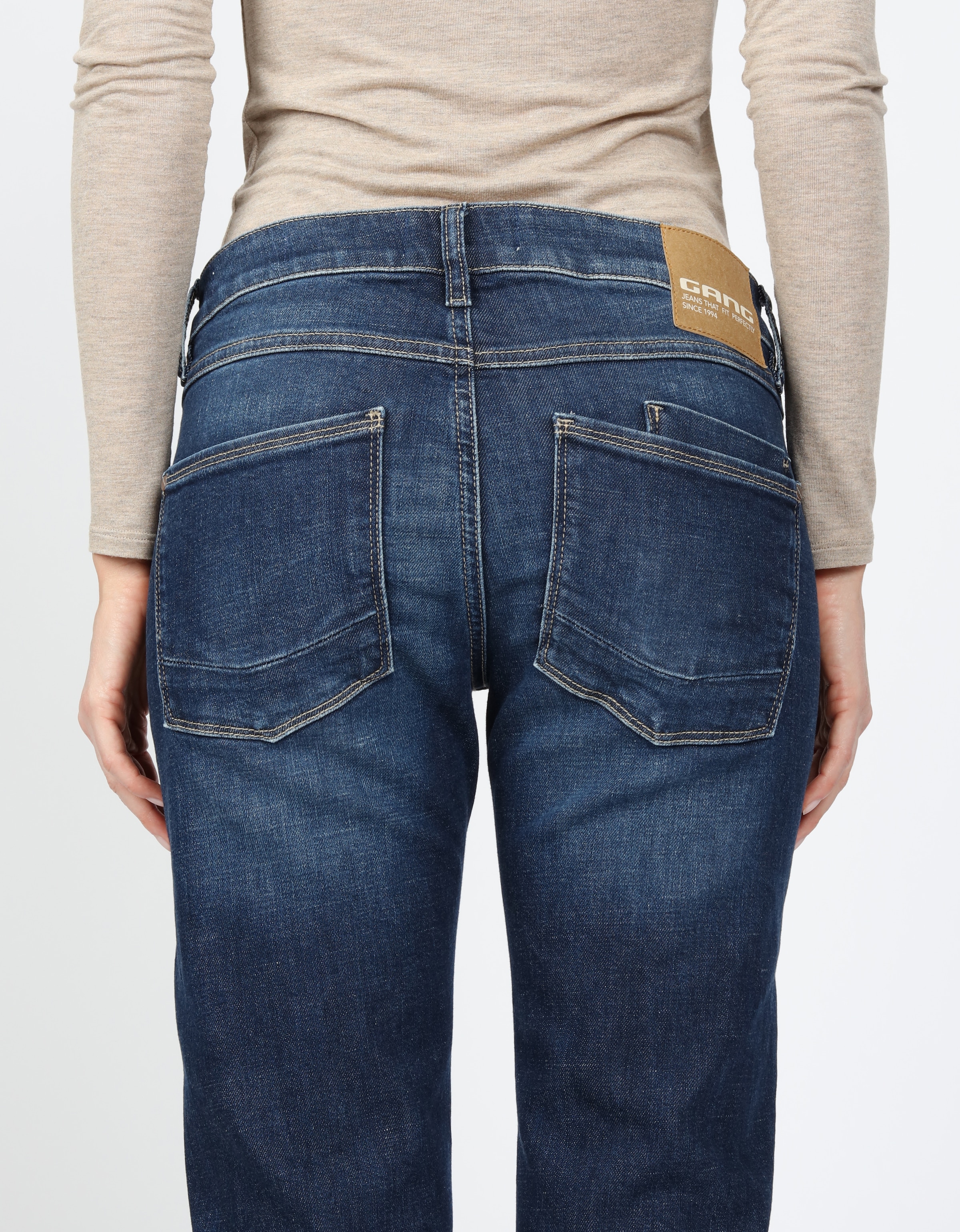 GANG Boyfriend-Jeans »94NADIA« 5-Pocket Style mit Reissverschluss und Knopf