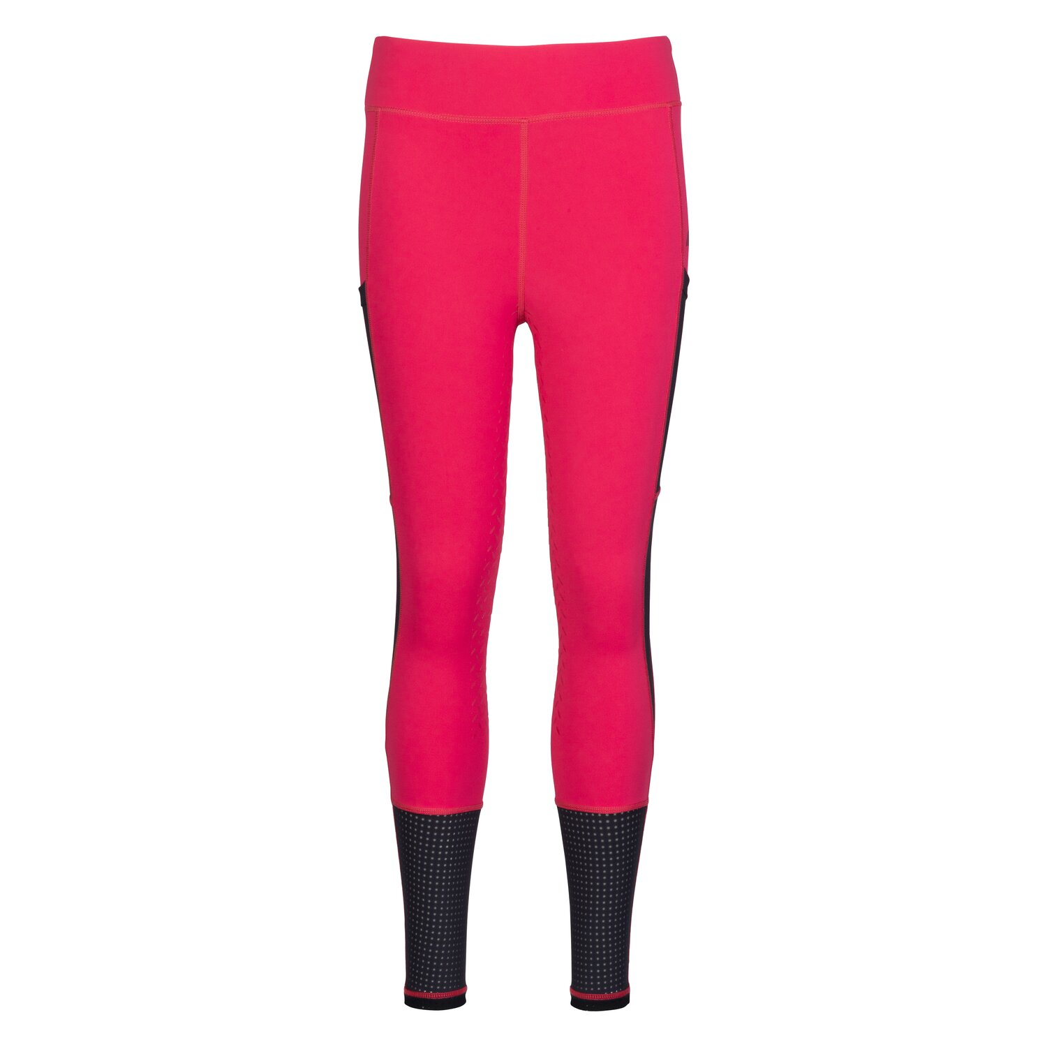 black forest kids Vollbesatz-Reitleggings  - red berry