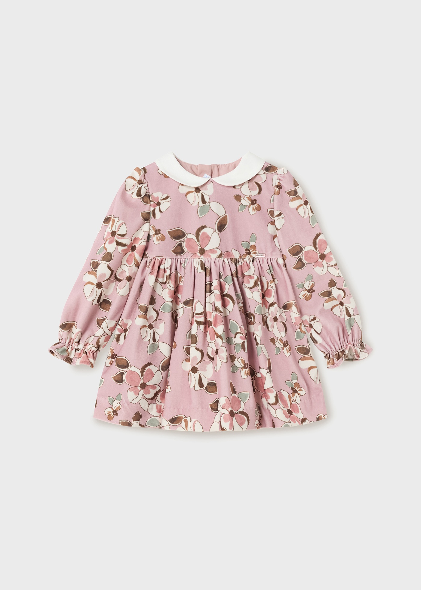 Vestido de veludo para bebê