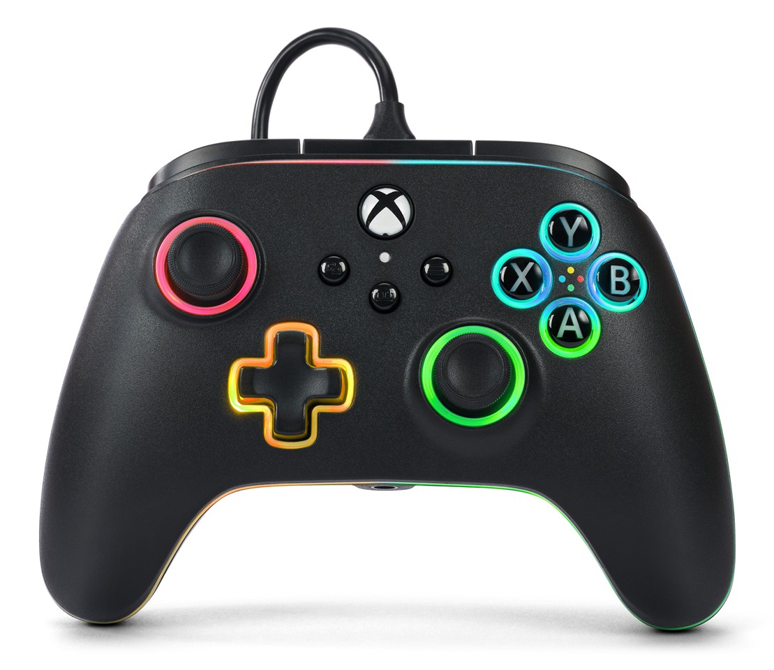 PowerA Advantage Wired Controller - Xbox Series X/S -m/ Lumectra + RGB LED Strip - Black