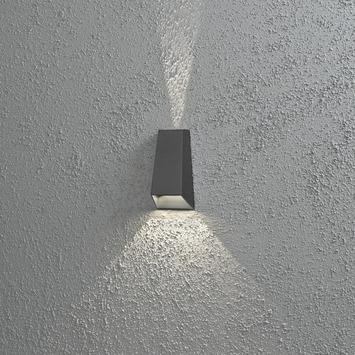 Konstsmide buitenlamp Imola zwart - Incl 2X LED 3W