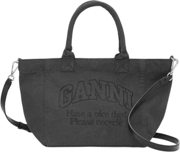 Ganni Small Easy Shopper Black
