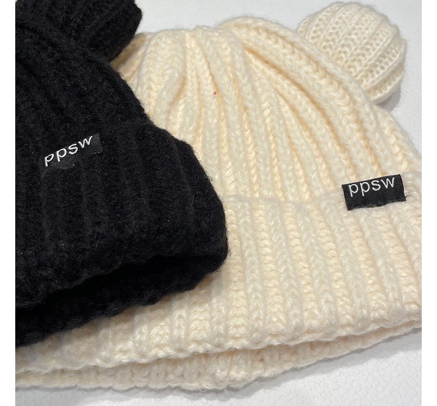 FROME - Gebreide beanie met berenoor