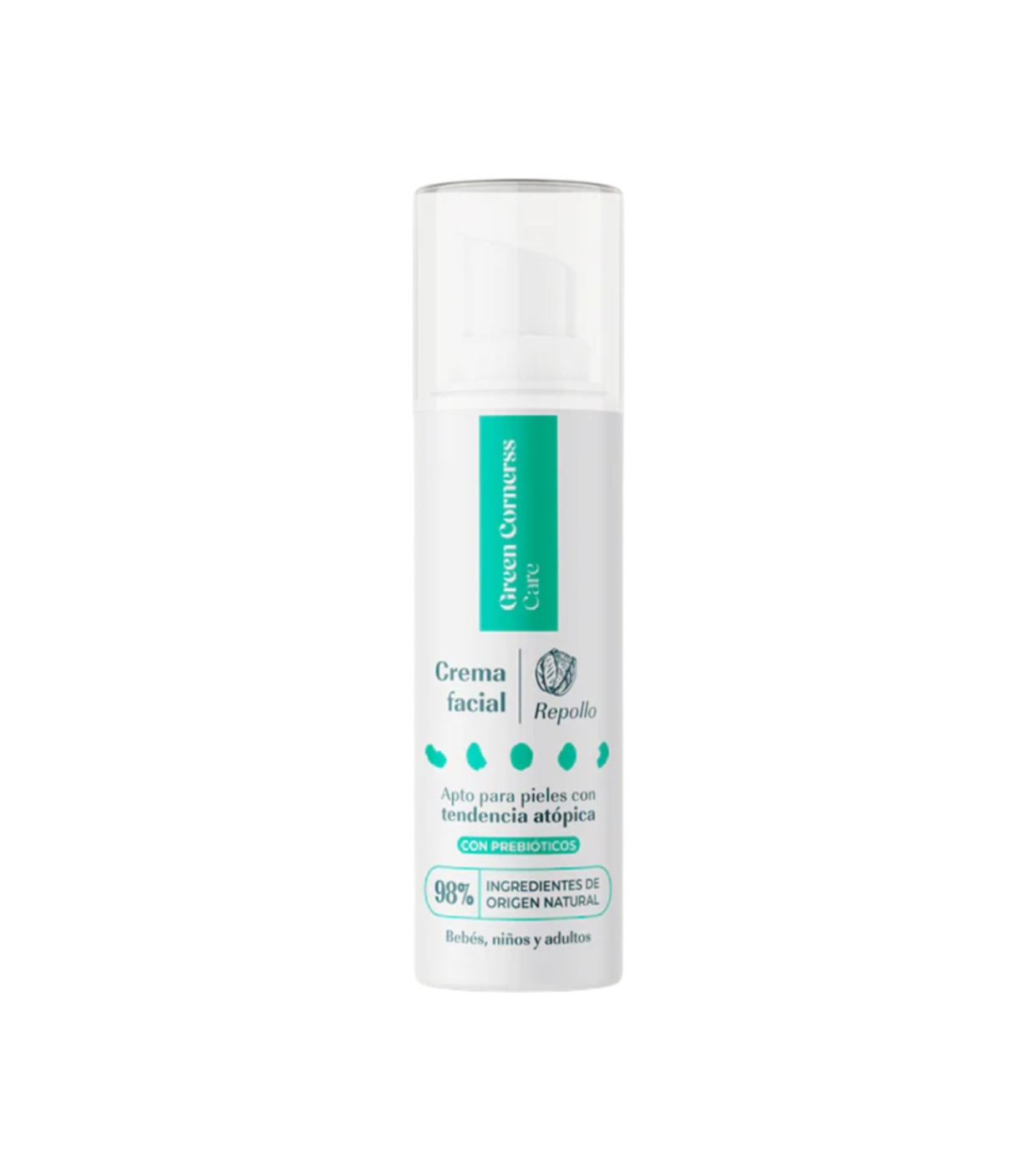 Green Cornerss - Creme Hidratante Facial de Repolho - Pele Atópica