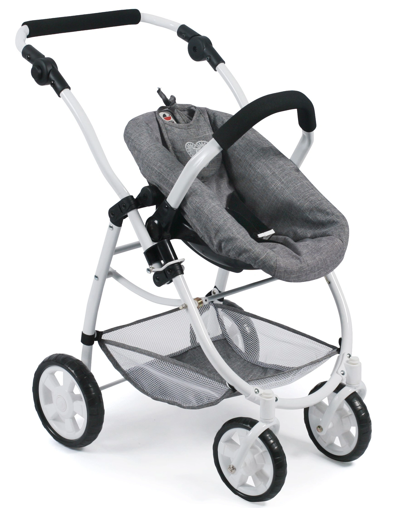 Kombi-Puppenwagen EMOTION ALL IN 3in1 in jeans grau