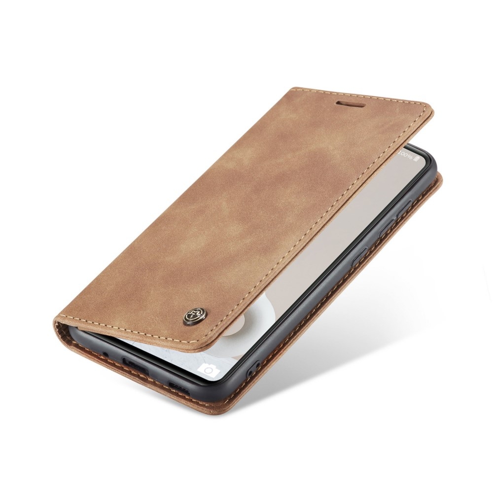 Samsung Galaxy S20 FE / S20 FE 5G Leder Tasche Flip Wallet Etui mit Kartenfächern - Hellbraun