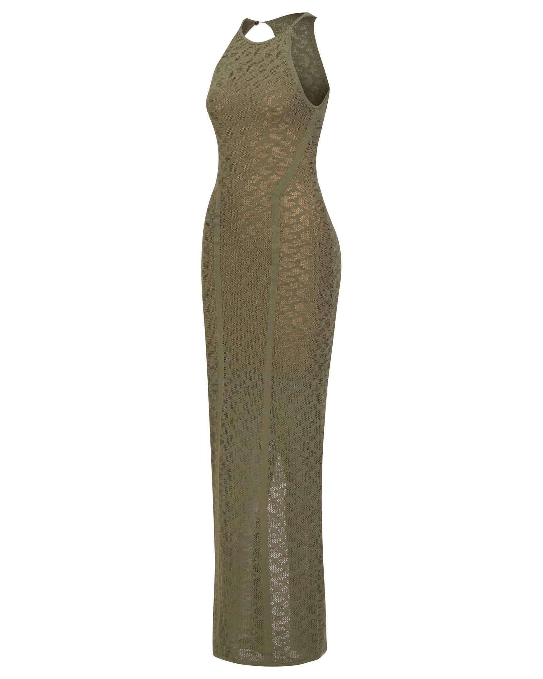 Guess| Damen Strickkleid BELLE LOGO SL LONG DRESS