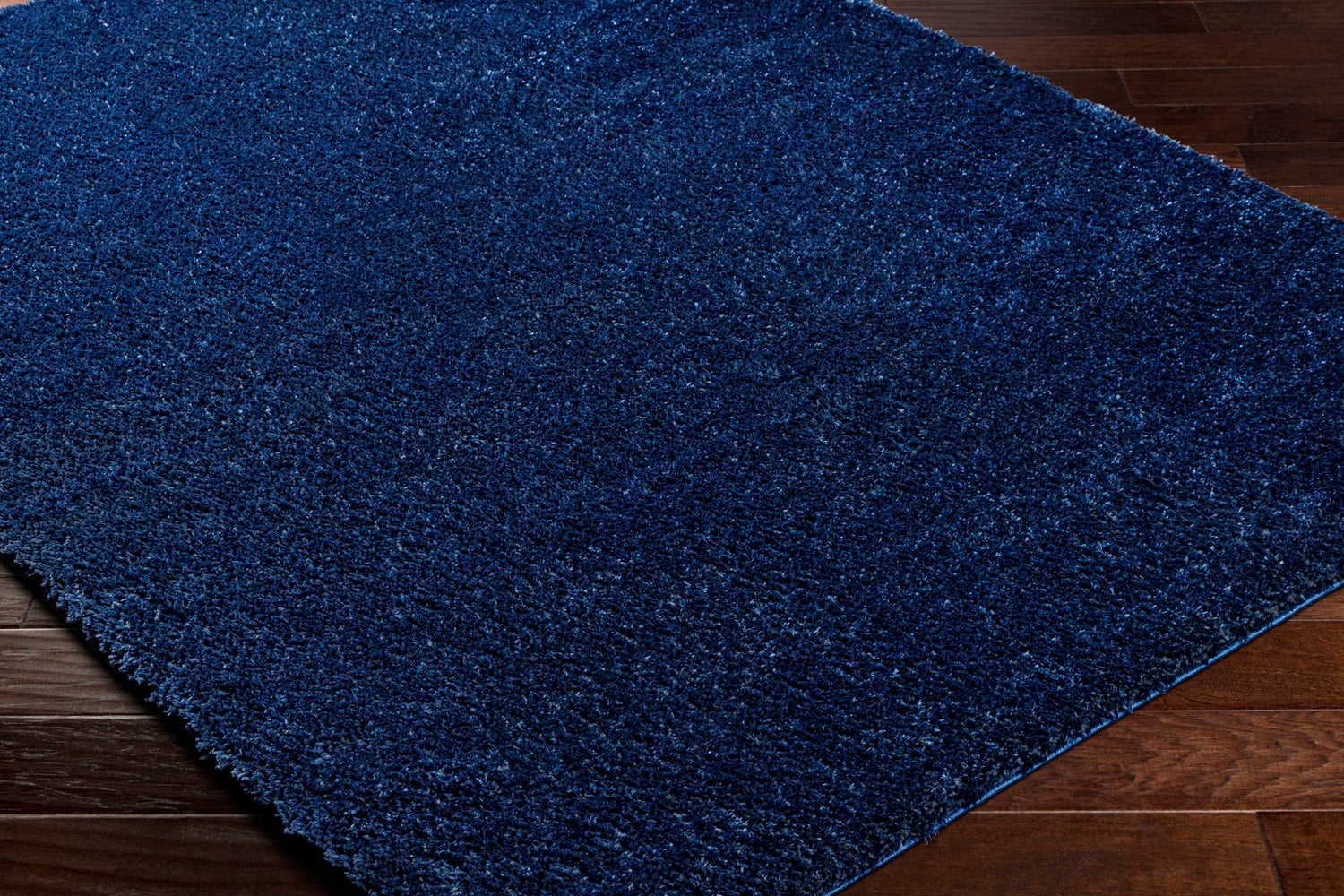 Modern hoogpolig shaggy vloerkleed, donkerblauw, 160x213 cm, CLAIRE