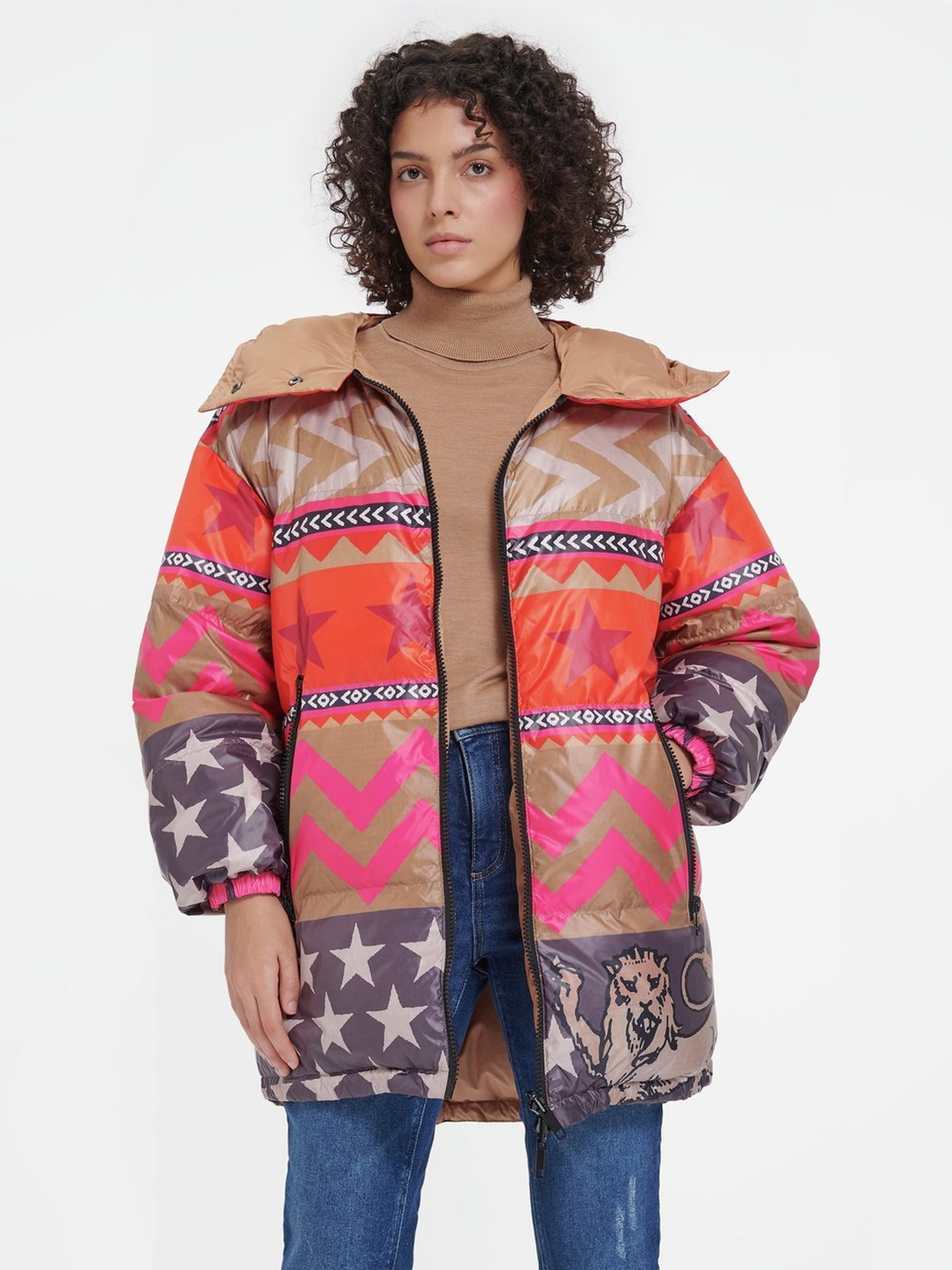 Steppjacke mit Stehkragen