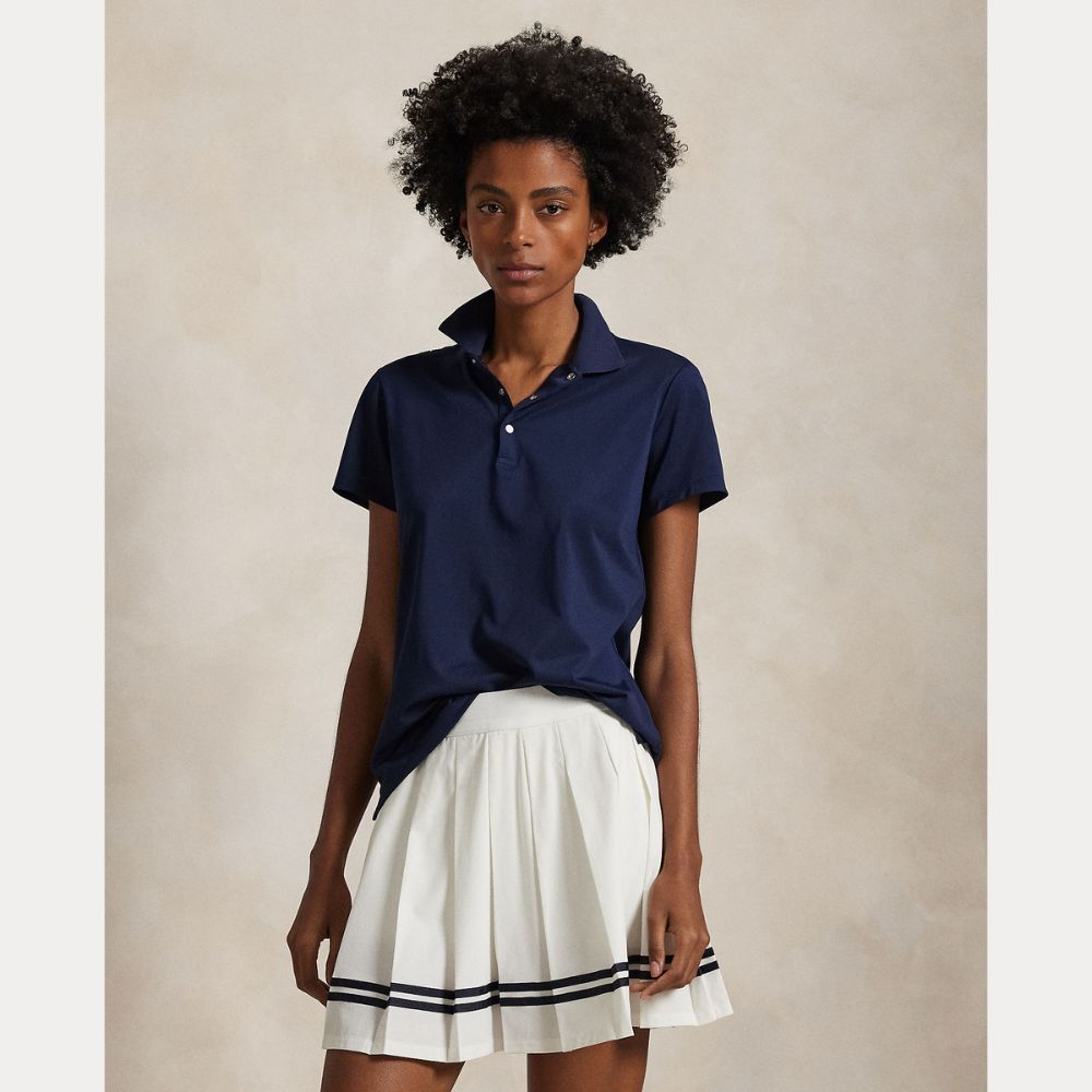 Tailored Fit Pique Dame Navy