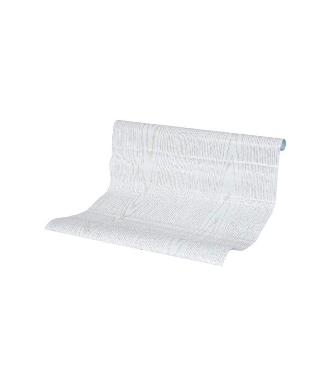 Rouleau Adhésif Effet Bois 45x200cm Blanc