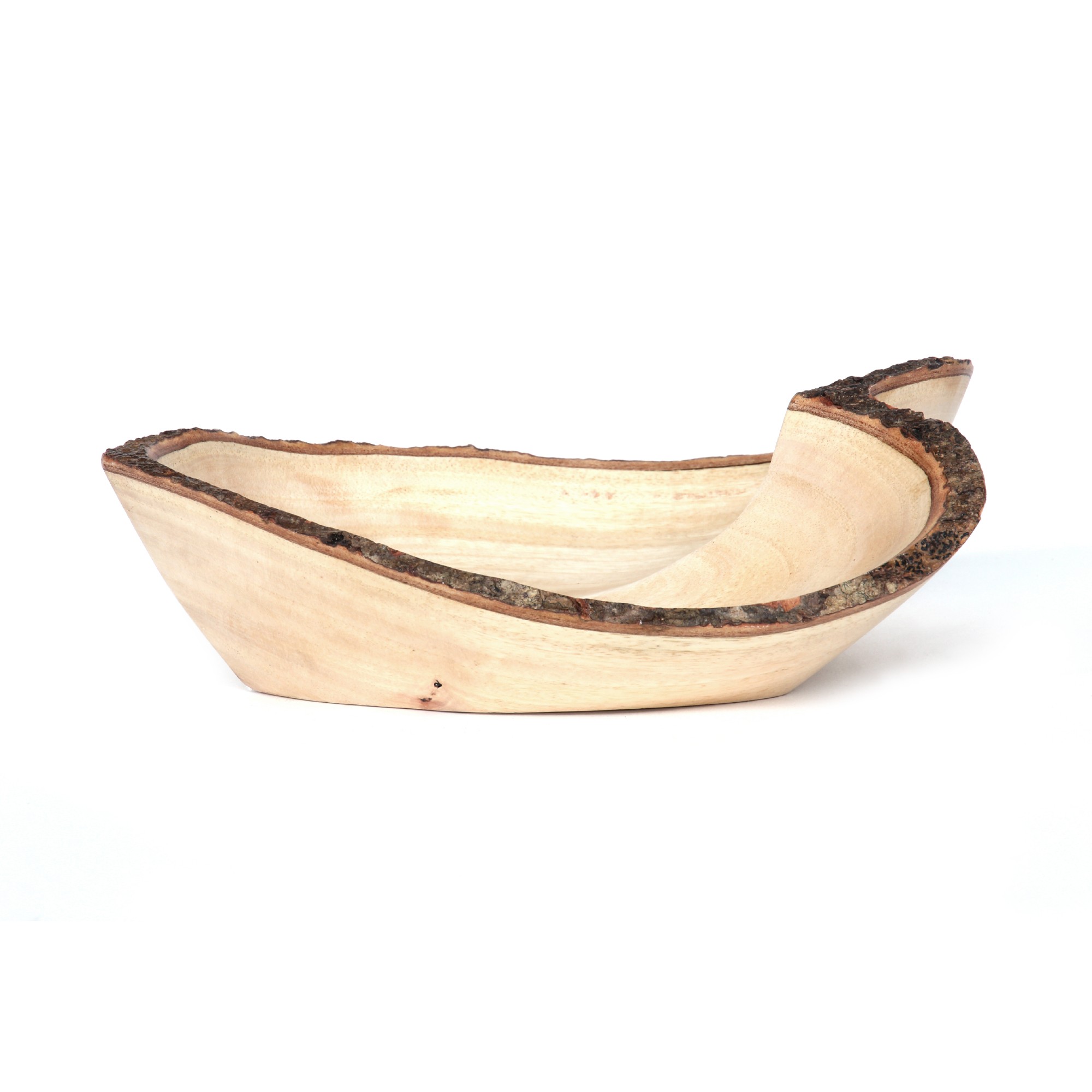 Schale in Herzform klein, 'Mangoholz', natur, T 25 cm, B 17 cm, H 6 cm von fischer's lagerhaus