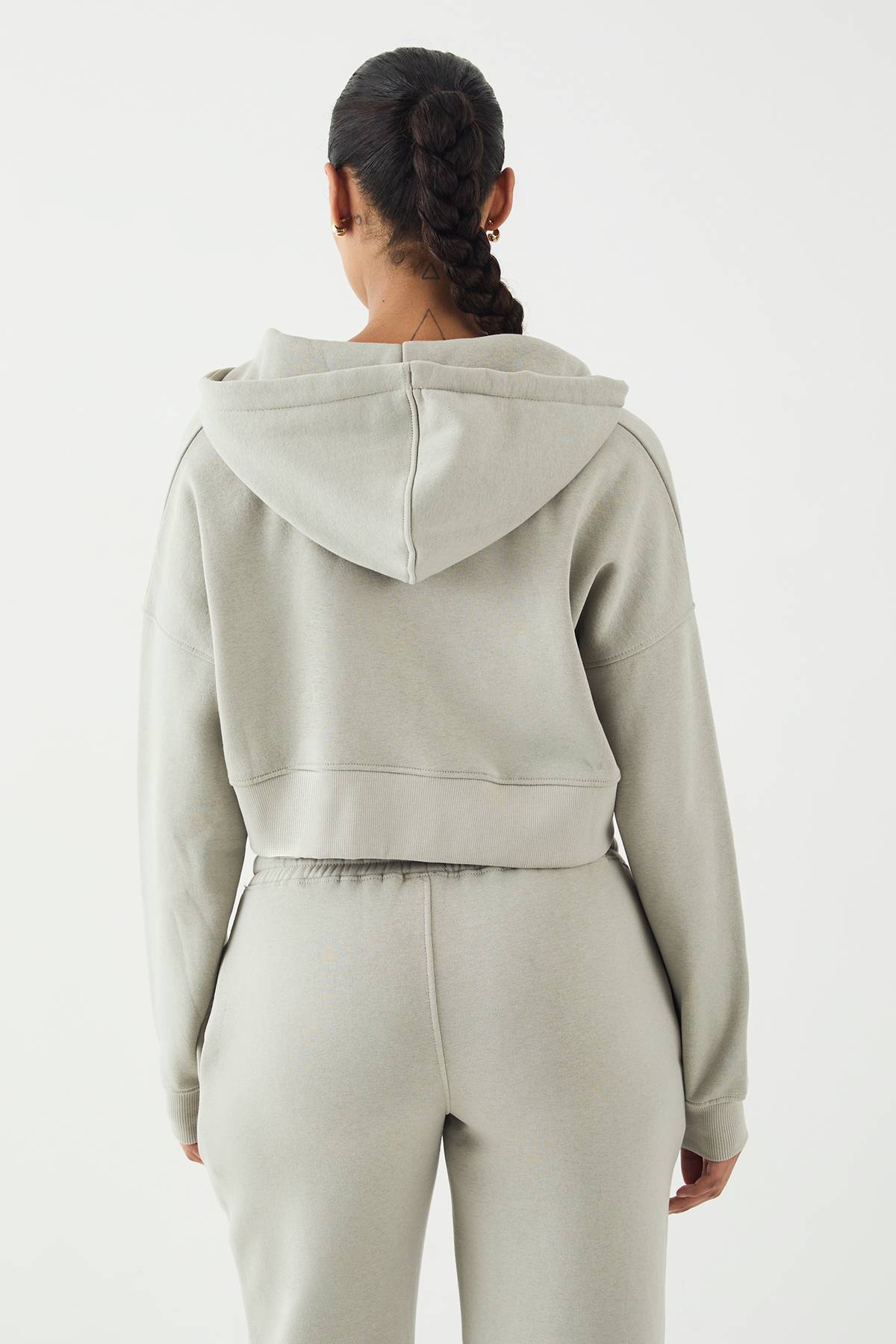 Sweat à Casynthétiqueche Court Boxy DSGN Studio avec Cordon Contrastant