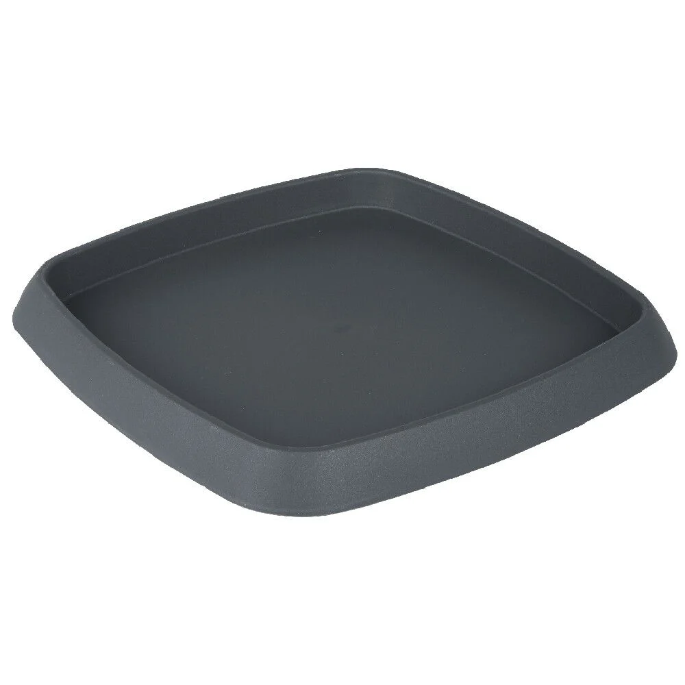 Soucoupe carrée pour pot Chorus 15,2 L anthracite