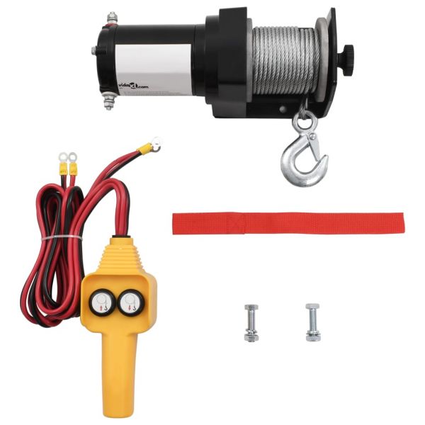 Guincho Elétrico 12 V 907 Kg com Controlo Remoto C/fios - 210229