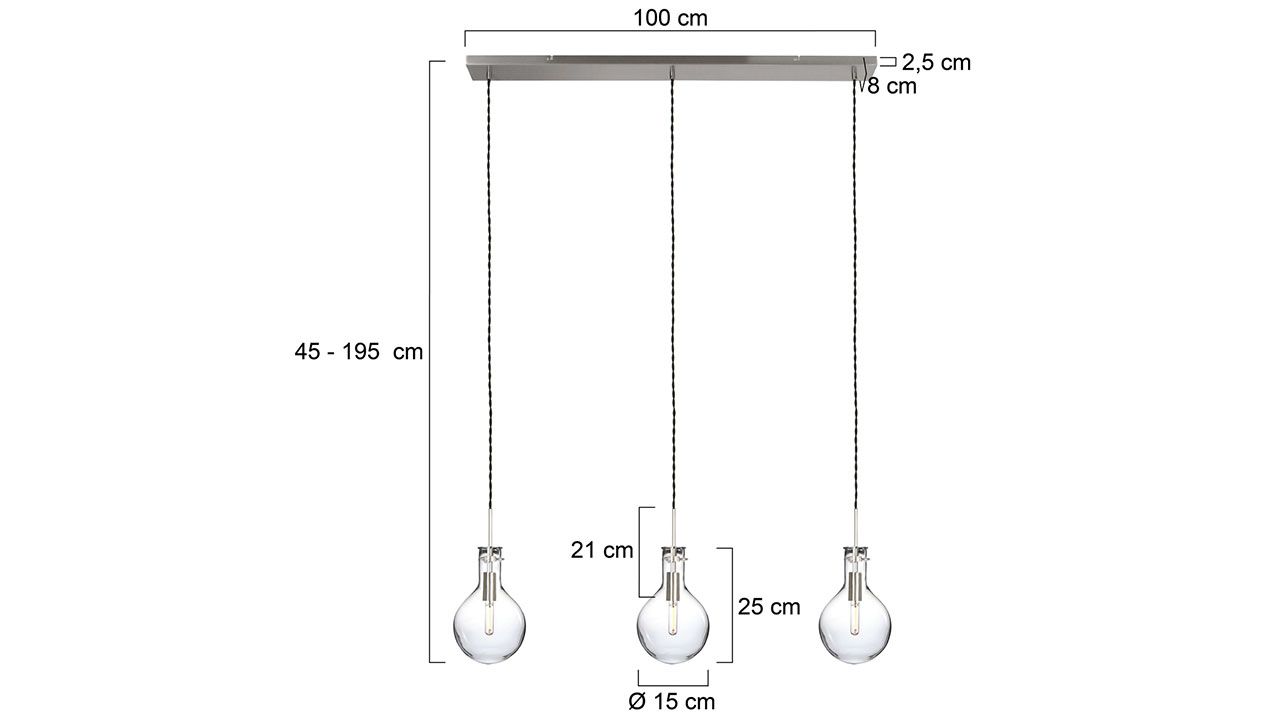 Hanglamp 1892ST Elegance B16 x D16 cm