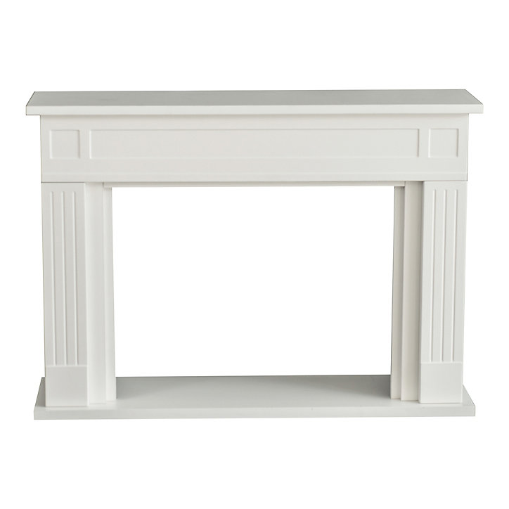 Cadre d'habillage de foyer pour insert GoodHome blanc
