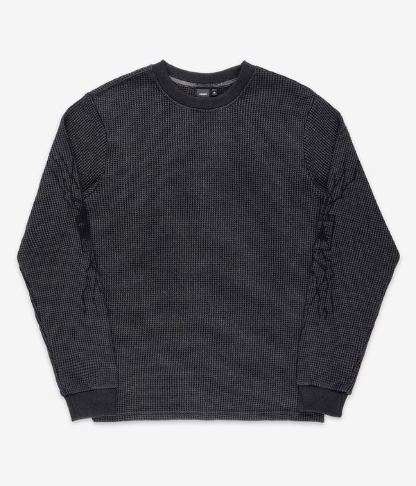 Former Scrawl Waffle Longsleeve (washed black)