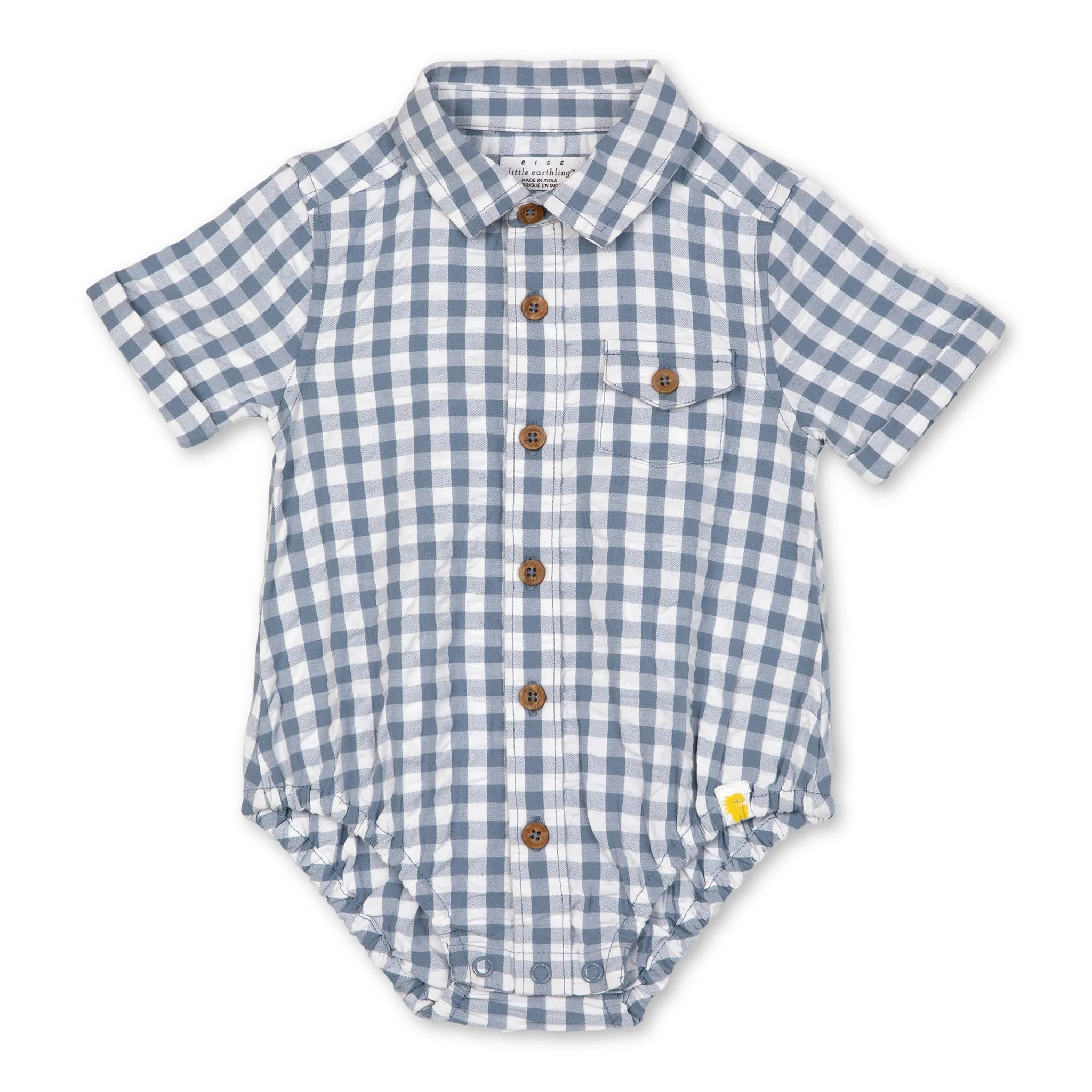 Rise Little Earthling Chemise Gingham 0-24mois