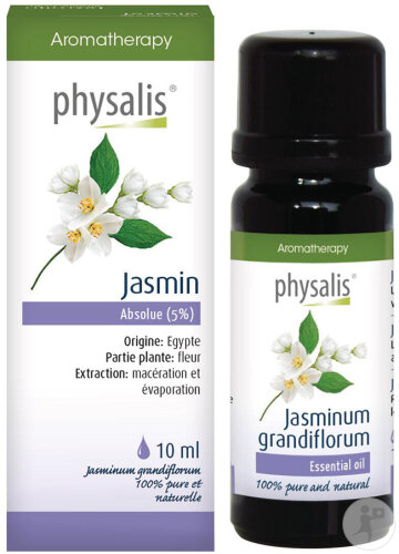 Physalis Huile Essentielle De Jasmine Absolue 5% Bio 10ml