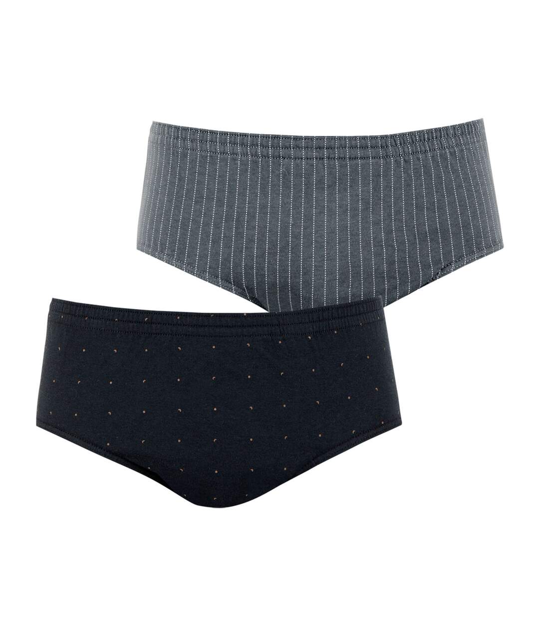 Lot de 2 slips taille haute homme Motif