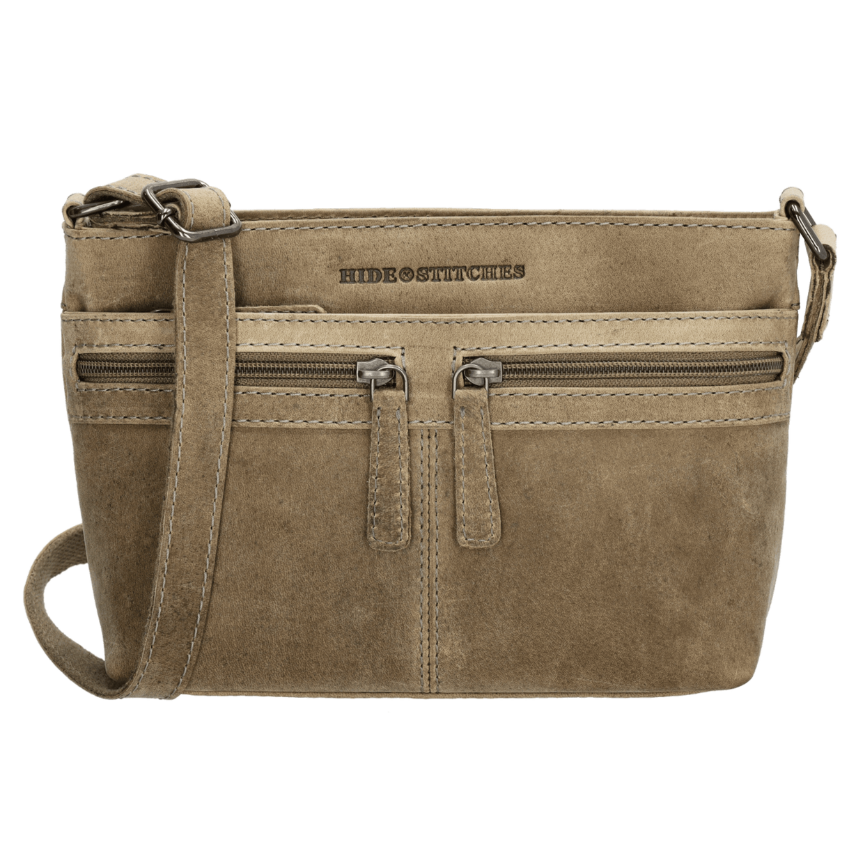 Hide & Stitches Idaho Schoudertas S Donkerzand