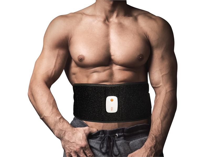 Bodi-Tek Elektrostimulationsgerät Smart EMS Fitness Toning Elektronischer Bauchmuskelgürtel mit App Steuerung