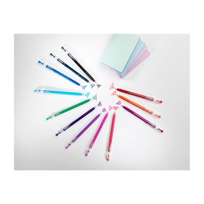Pilot FriXion Ball Stick - 12 Rollers effaçables - couleurs assorties