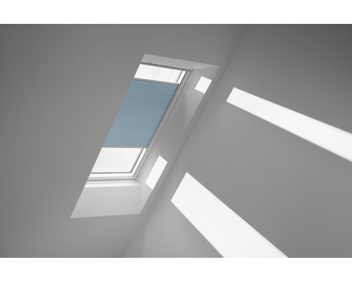 Velux honingraat plisségordijn gletsjerblauw uni handleiding FHC C02 1169SWL