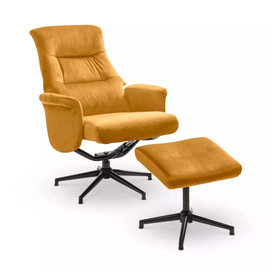Sessel mit Hocker Roger