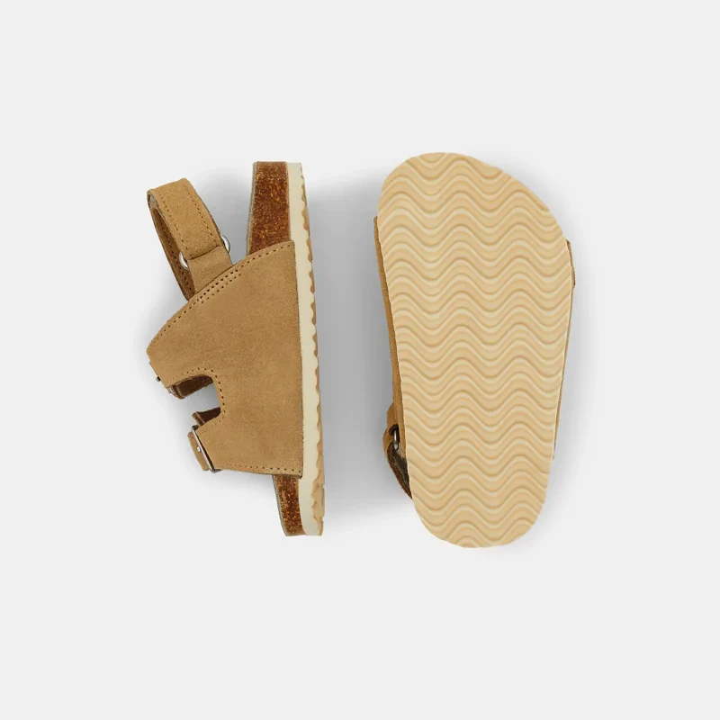 Sandales confort à scratch beige bébé garçon Beige