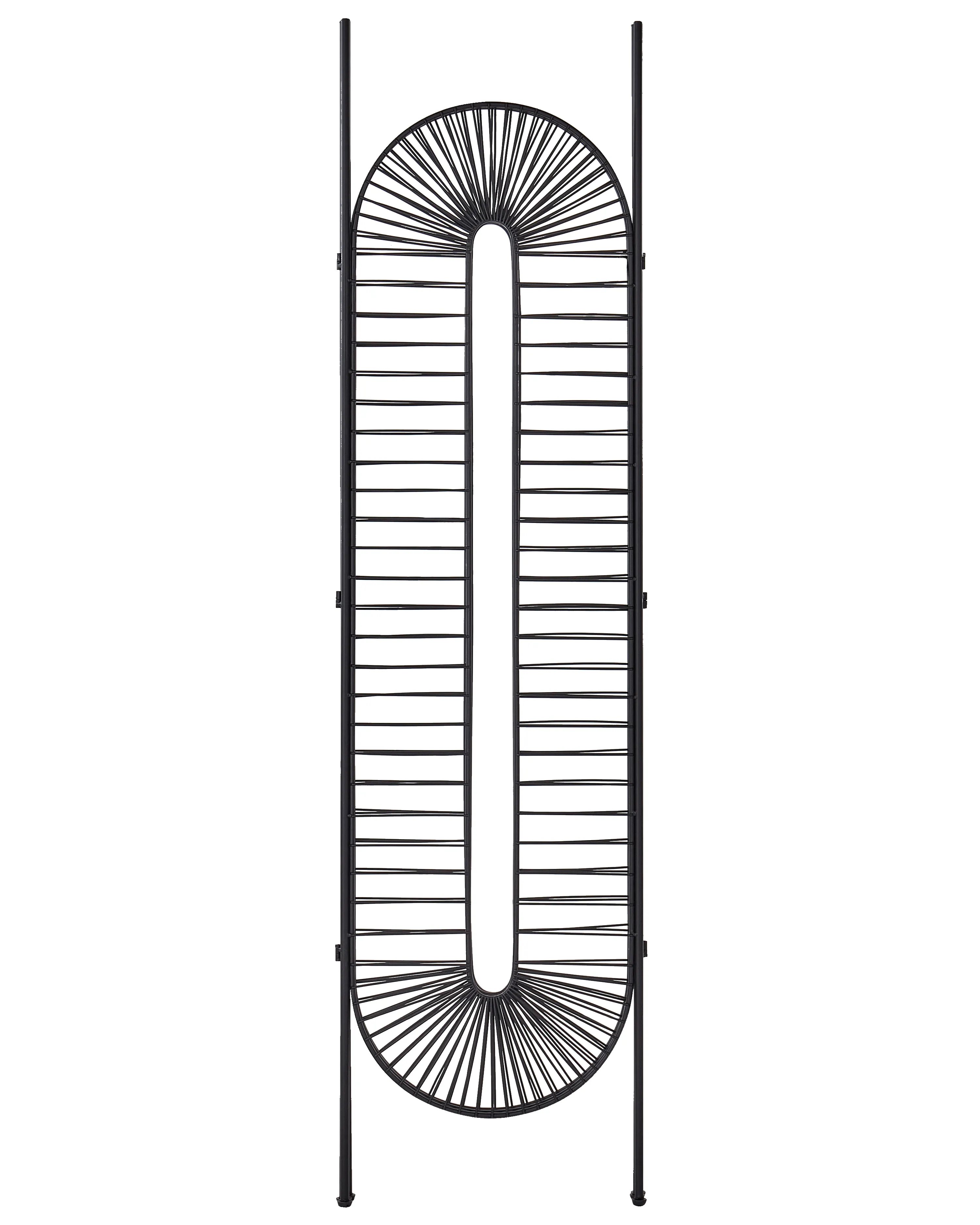 Roomdivider met 3 panelen NOALE Zwart 135 cm 170 cm