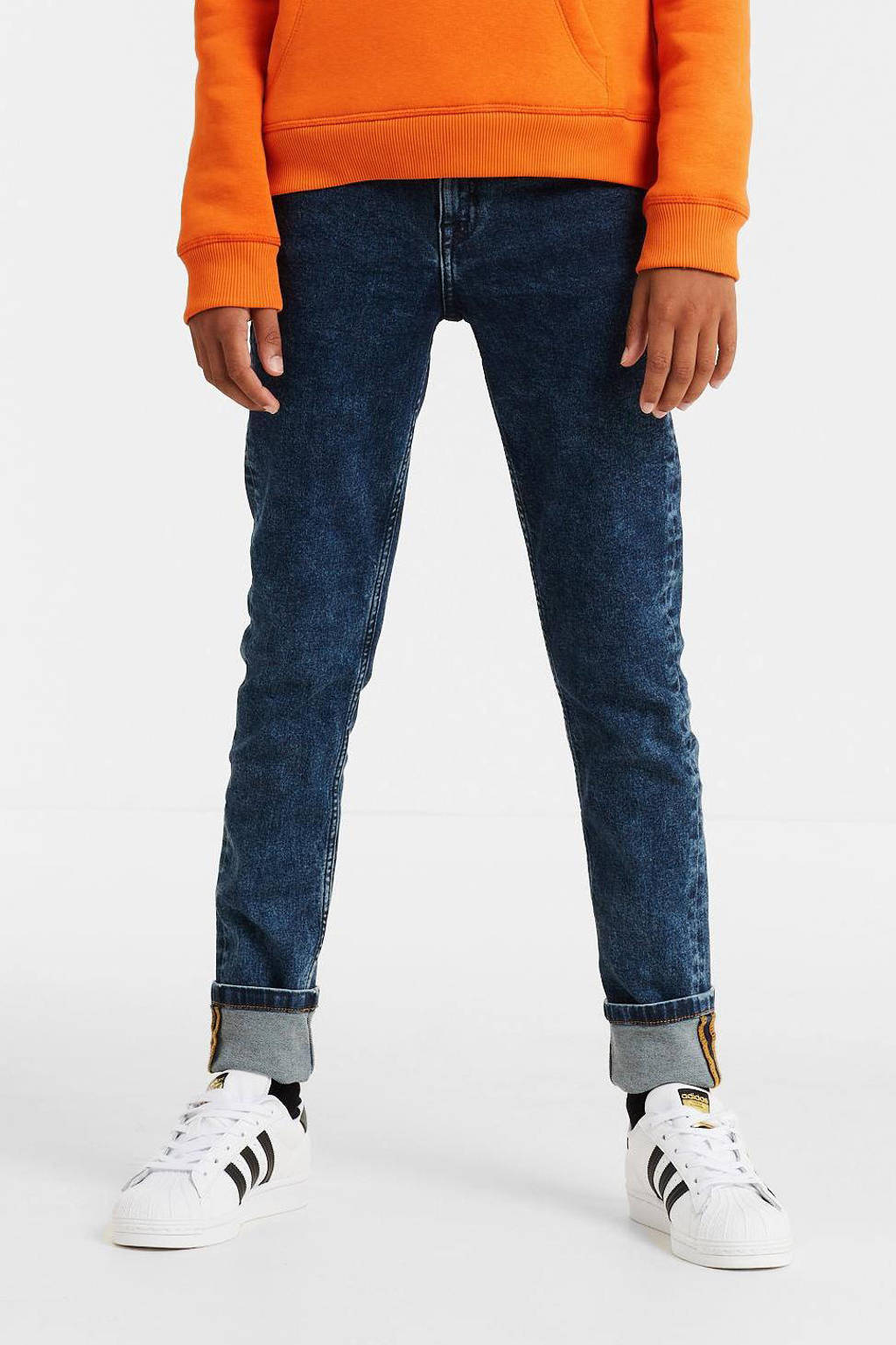 anytime slim fit jeans blauw